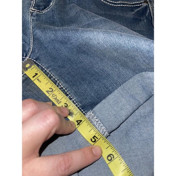 Earl Jeans Cuffed Denim Shorts Sz 6 Medium Wash - Picture 6 of 6